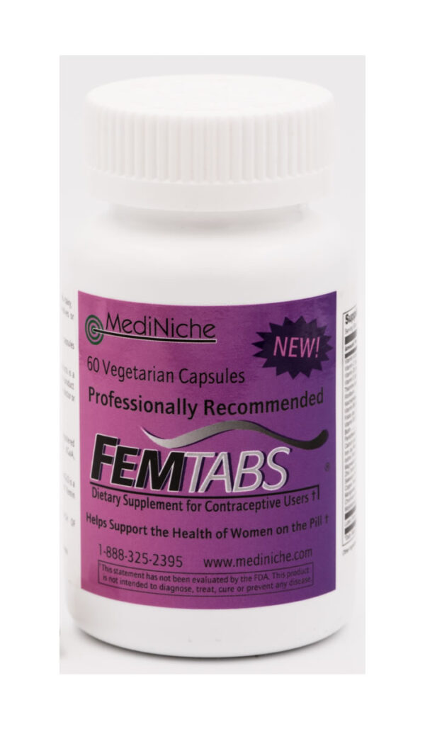 FEMTABS® - Dietary Supplement for Contraceptive Users Supports the Health of Women on the Pill†